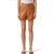 Weightless Vegan Leather Shorts - Almond