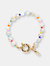 Amber Bracelet/Anklet - White/Gold