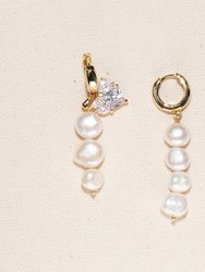 Cassie Earrings - 18K Gold Plated & Freshwater Pearls