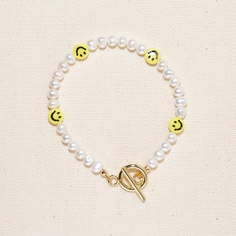 HaHa Bracelet - White/Gold