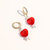 Kokoro Earrings - Red/Gold