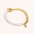 Lauren Bracelet - Gold/White