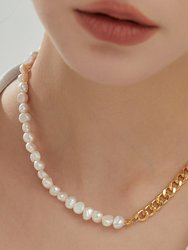 Lauren Necklace - Gold/ Pearl