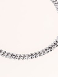 Lisa Silver Cuban Chain Necklace