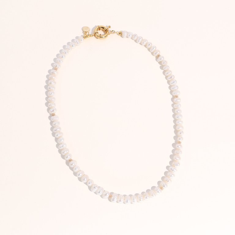 Mathilde Necklace - Pearl