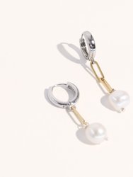 Sake Earrings - Gold/Pearls