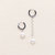 Suki Earrings - Pearl/Silver