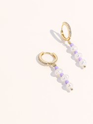 Taro Earrings - Freshwater Pearl Earrings