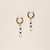 Victoria Earrings - Gold/White