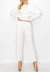 Felice French Scuba Pant In White - White