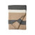 Block Stripe Throw - Camel/Charcoal