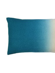 Dip-Dyed Rectangle Pillow - Peacock