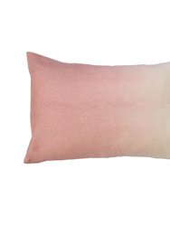 Dip-Dyed Rectangle Pillow - Dusty Rose