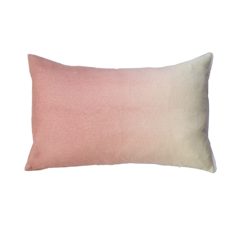 Dip-Dyed Rectangle Pillow - Dusty Rose