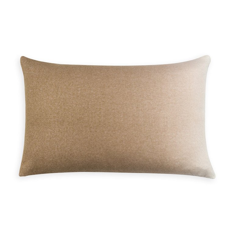 Dip-Dyed Rectangle Pillow - Camel