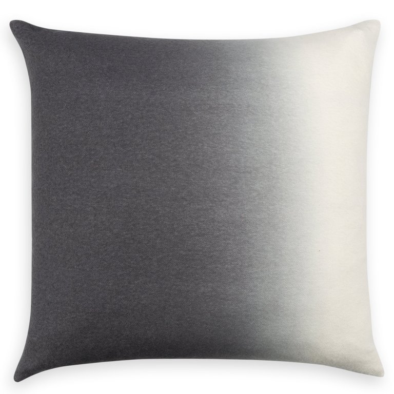 Dip-Dyed Square Pillow - Pewter