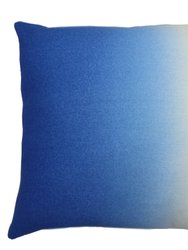 Dip-Dyed Square Pillow - Cobalt