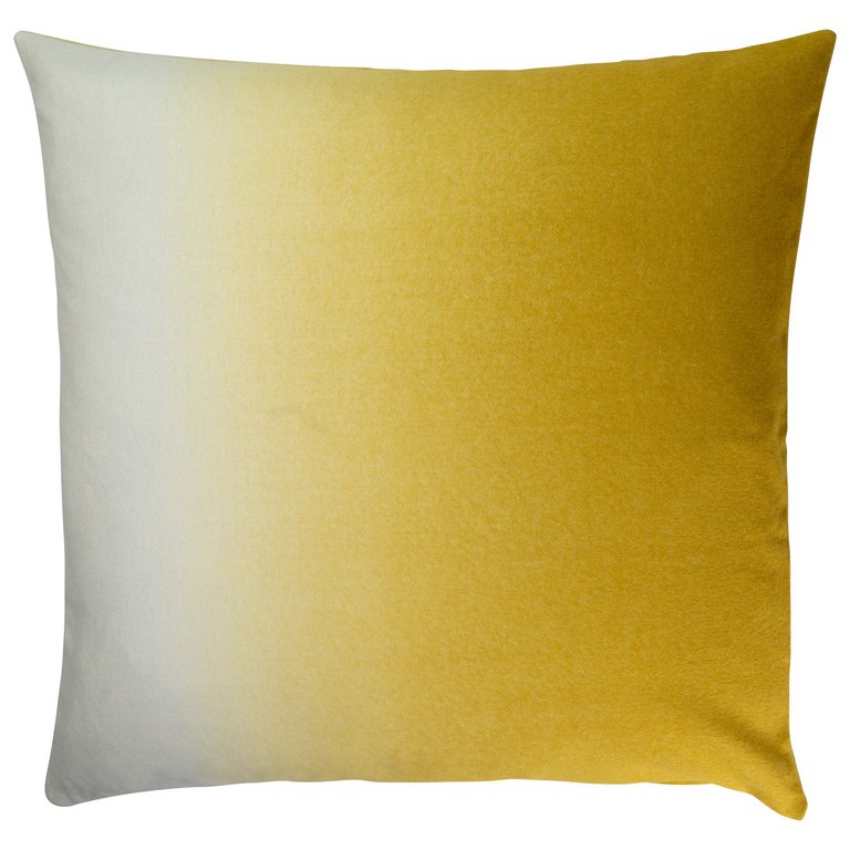 Dip-Dyed Square Pillow - Goldenrod
