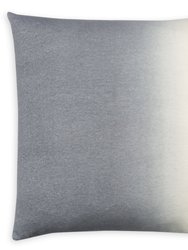 Dip-Dyed Square Pillow - Light Grey