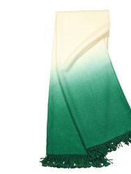 Dip-Dyed Throw - Emerald