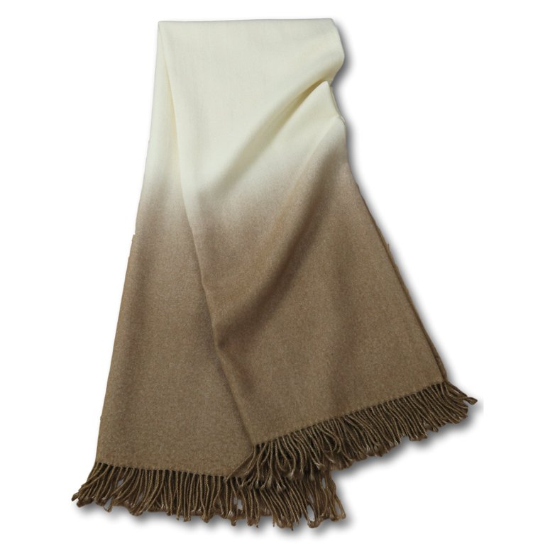 Dip-Dyed Throw - Camel