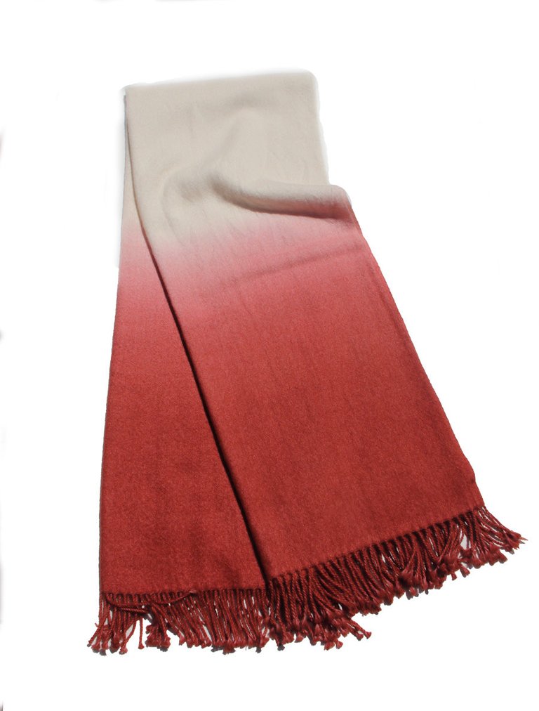 Dip-Dyed Throw - Spice