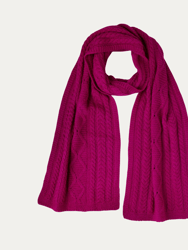 Howard Cable Scarf - Peony