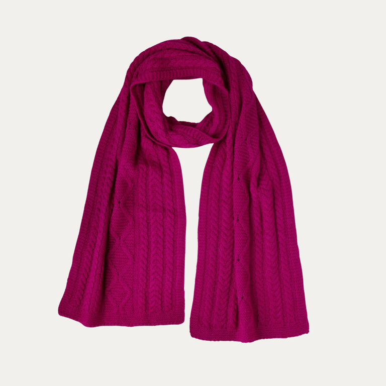 Howard Cable Scarf - Peony