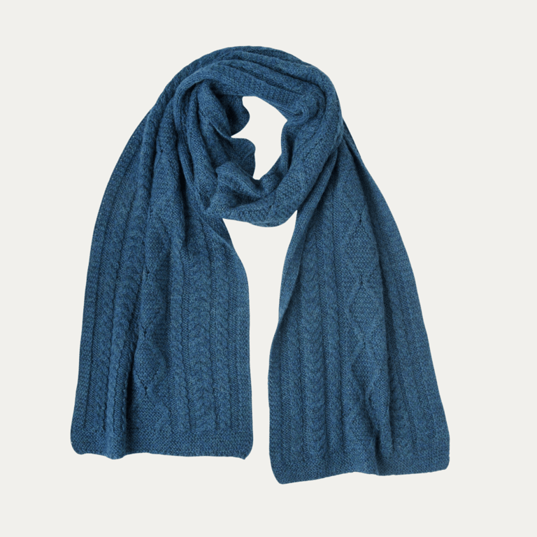 Howard Cable Scarf - Teal