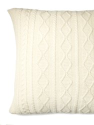 Howard Cable Square Pillow - Natural