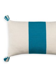 Laguna Stripe Pillow - Peacock