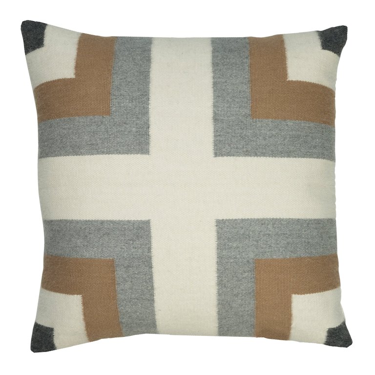 Oscar Pillow - Natural/Grey/Camel