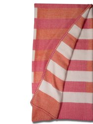 Sonia Stripe Throw - Pink/Orange