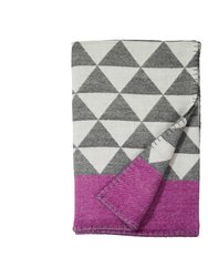 Stockholm Throw - Charcoal/Peony