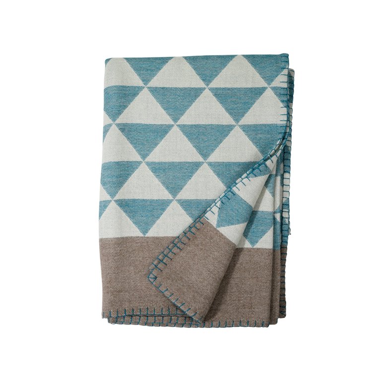 Stockholm Throw - Peacock/Taupe