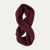 Waffle Knit Infinity Scarf - Aubergine