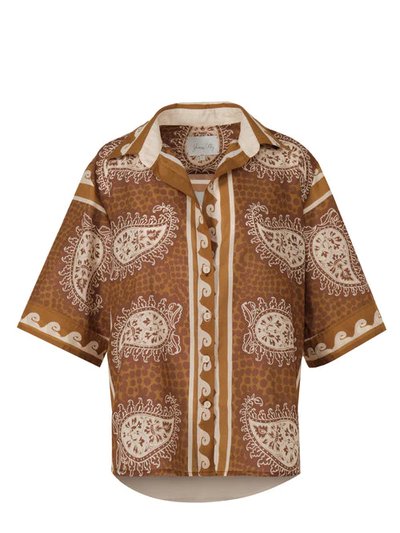 Johanna Ortiz Paisley Situation Shirt In Brown product