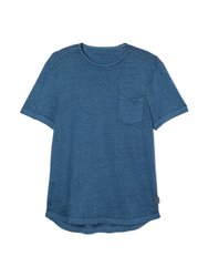 Ames Short Sleeve Burnout Raw Edge Crew