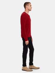 Omaha Brushed Rib V-Neck Sweater