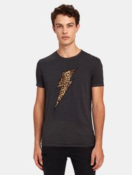 Short Sleeve Crewneck Cheetah Bolt T-Shirt