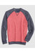 Men's Dan Colorblock Crewneck Sweatshirt - Malibu Red