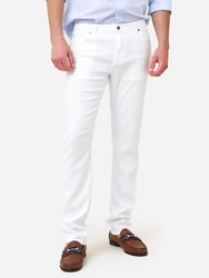 Men's Lino 5-Pocket Chino Pant In White - White