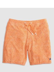 Men's Parrish Half Elastic 7" Swim Shorts - Clementine - Clementine