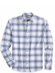 Men's Rory Plaid Hangin' Out Shirt - Light Grey