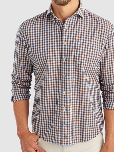 JOHNNIE-O Men's Wooster Hangin Out Button Down Shirt In Havana product