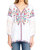 Allegra Peasant Blouse - White