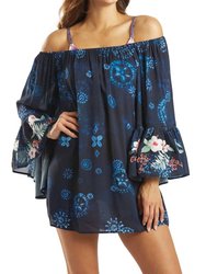 Annia Off The Shoulder Cover Up - Multi