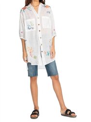 Coralie Oversized Weekend Tunic - White