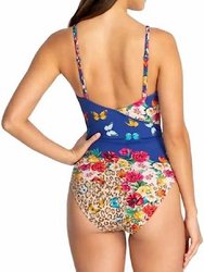 Fleur Braided Wrap One Piece Swimsuit