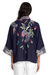 Kaluhi Linen Cropped Kimono